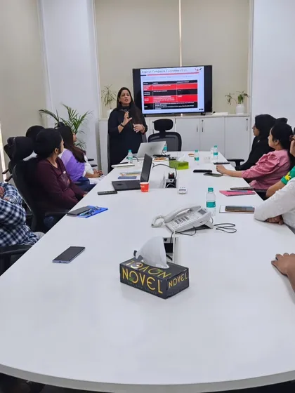 Explaining the finer points of the POSH Act during a training for an Internal Committee. It's vital that IC members understand their roles and the legal nuances to conduct fair and effective inquiries.
