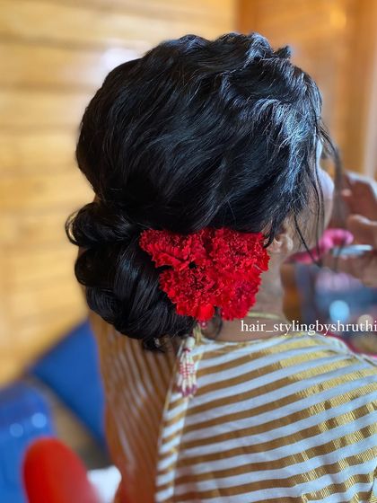 Shruthi - Bridal & Event Hairstyling Elegant Bridal Buns & Updos photo 18
