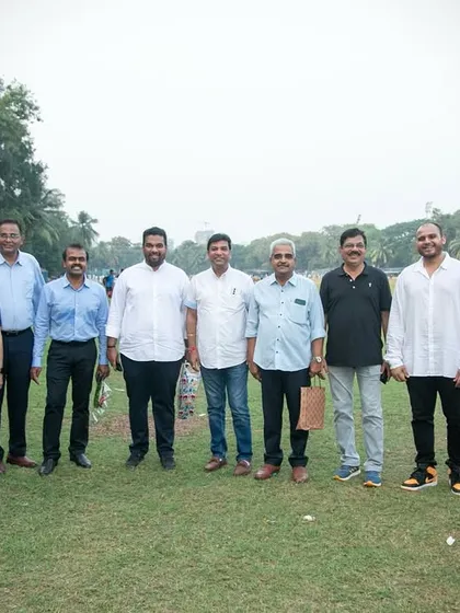 Our club officials and special guests gather for a group photo at the Payyade Trophy event, showcasing the strong support system behind our youth cricket programs.