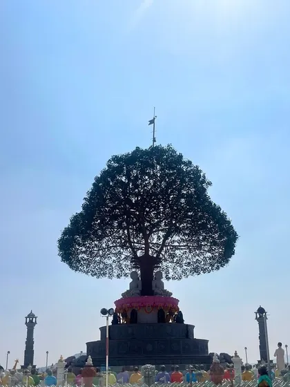 The beautiful Jain temple at Mandaragiri Hills, also known as Basadi Betta. A peaceful and spiritual one-day destination.