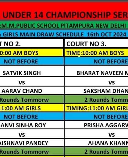 Tournament Schedules & Information photo 12