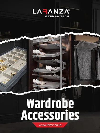 A collage of my most popular wardrobe accessories, including jewellery organizers, shoe racks, and trouser hangers, showcasing the breadth of my offerings.