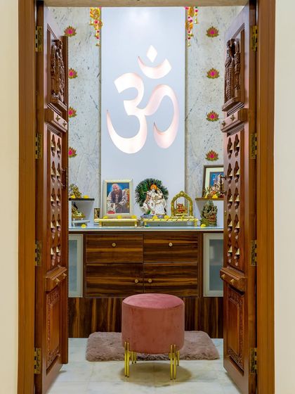 Fabdiz - Full-Service Residential Interior Design Sacred Spaces: Custom Pooja Rooms photo 6
