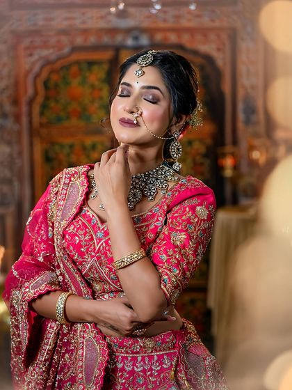 Deepika Makeup and Hair - Professional Makeup & Hair Academy Elegant North Indian & Fusion Bridal Styles photo 14