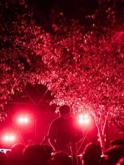 Back in the city of Nawabs, Lucknow, for a late-night session. The crowd here knows how to party, and I was ready to throw down some hypnotic sounds for them.