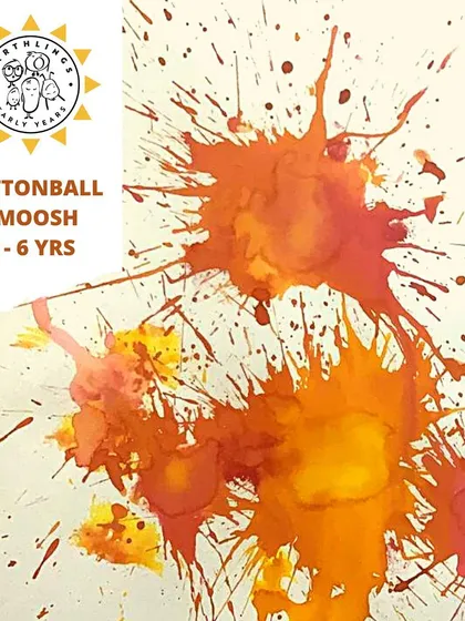 Art at Earthlings is all about the process, not the product. This vibrant 'Cottonball Smoosh' creation is a perfect example. It’s a wonderfully satisfying way for children to explore colours, cause and effect, and express their energy in a creative, messy, and fun way.