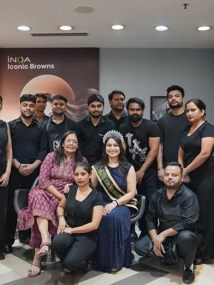 I'm so proud of the talented team that makes all the magic happen. It was an honor for all of us to celebrate with our regular client after she was crowned Mrs. India Empress Finesse 1st Runner Up.