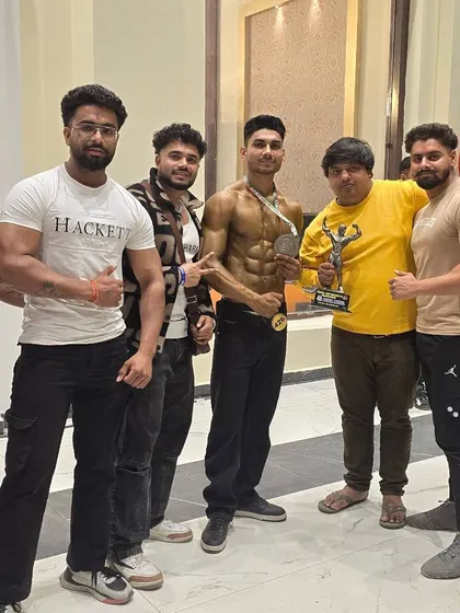 A medal for our team at the Chopra Classic Denim Model category. Our champ from the Haridwar gym made us proud.