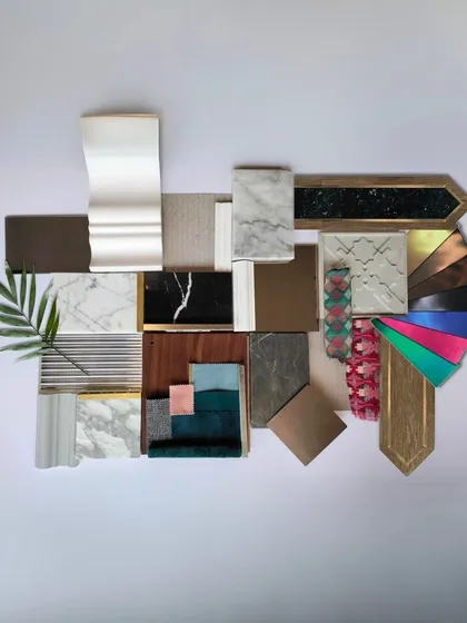 The material palette is where a concept becomes tangible. For the Soaltee Hotel, we curated a selection of marbles, metals, woods, and textiles that balance modern luxury with references to local craftsmanship and the natural environment of Nepal.