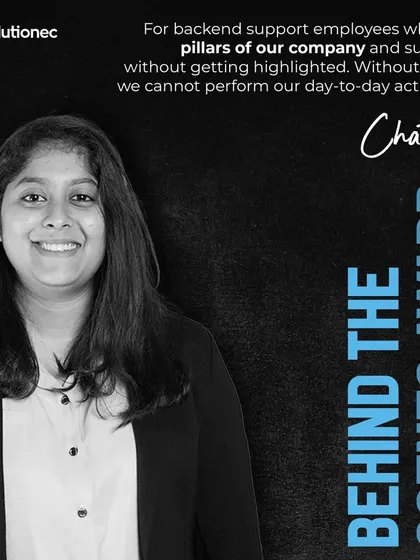 We are thrilled to honor Chaithra with the Behind the Scenes Award. Her work is a vital part of our company's foundation, and we appreciate her dedication.