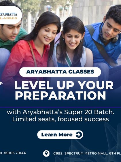 Level up your preparation with our Super 20 Batch. This program is designed for focused success, with limited seats to ensure every student gets the attention they deserve. Learn more and aim higher.