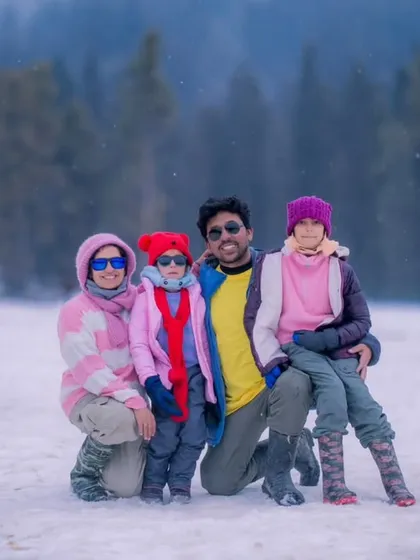 As a family man, I know how precious these moments are. This is my own family during a trip to Kashmir. I offer destination family photoshoots to capture your adventures and create memories that will last a lifetime, wherever you are.