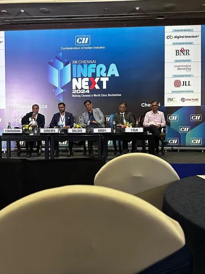 Our Partner, Chandrasekharan Ramanathan, on a panel at the Infra Next Conference organized by the Confederation of Indian Industry (CII) in Chennai, discussing the future of infrastructure.