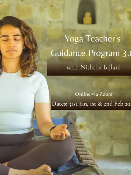 Announcing my annual online Guidance Program for yoga teachers. This is not a certification, but a space for us to discuss the real challenges and joys of teaching.