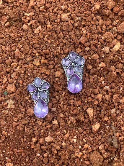 A final look at these pretty purple studs. I'm so glad they found loving homes.