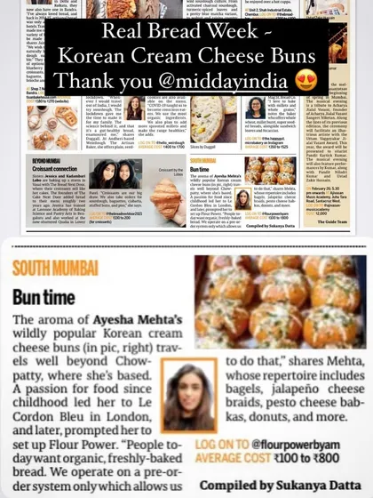 I was so thrilled to be featured in Mid-Day for my Korean Cream Cheese Buns. It's amazing to see how much everyone loves them.