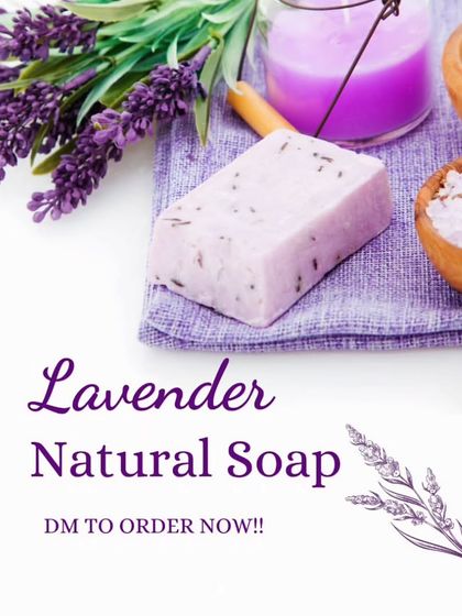 Dive into relaxation with my luxurious handmade Lavender Soap. Infused with the calming essence of lavender, it’s perfect for a serene and soothing cleanse.