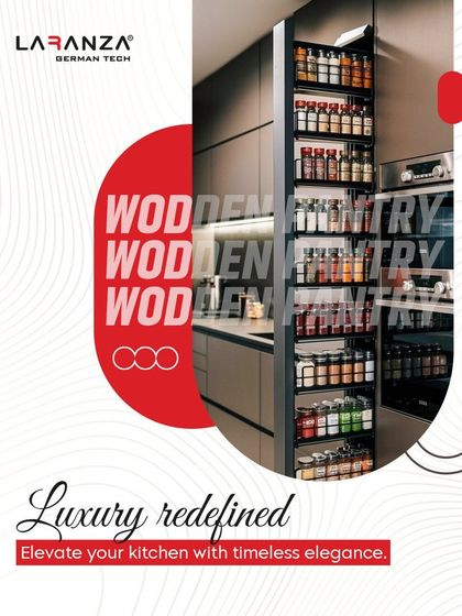 Luxury redefined. My wooden pantry systems elevate your kitchen with timeless elegance and German precision, turning storage into a design statement.