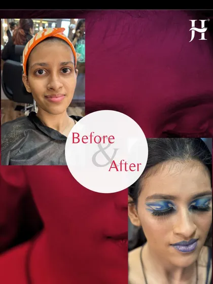 See the power of professional makeup. Our students learn to create extraordinary looks, starting from the basics. This is a real transformation that shows what you can achieve with the right training.