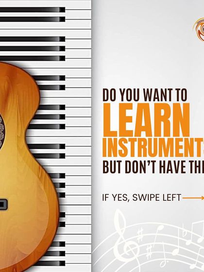 Do you want to learn an instrument but don't have one? We have a solution for that.