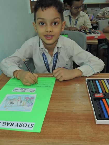 Our Literacy Quest Week includes creative activities like the "Story Bag," where students illustrate and write their own tales. This fosters imagination and strengthens writing skills.