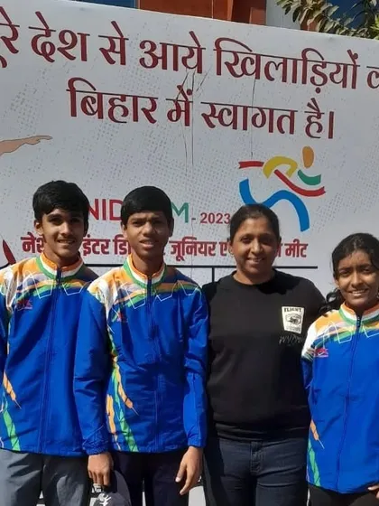 Best wishes to my athletes Vidit, Thanish, and Prisha as they get ready to compete at the National Inter District Junior Athletics Championship in Patna.