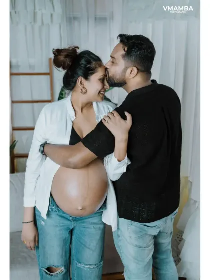 Capturing the shared joy and anticipation. Couple maternity portraits are all about the connection and the story of your growing family.