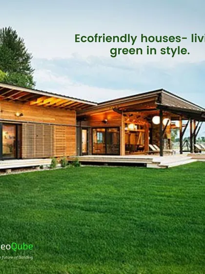 An eco-friendly house designed to blend with its surroundings. With a focus on natural ventilation, sustainable materials, and open spaces, we create homes that let you live green in style.