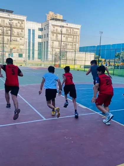 Players run a full-court sprint, a key part of our conditioning program.