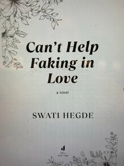 The title page of *Can't Help Faking in Love* from the formatted proofs. Seeing it look like a real book for the first time was a huge moment for me.
