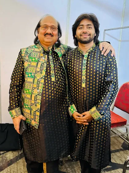 Blessed to share the stage and perform with the legendary flutist, Pandit Ronu Majumdar. A truly grateful moment.