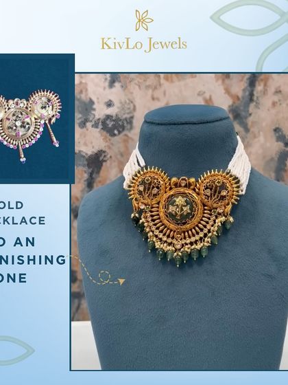 From old to astonishing. This vintage piece was transformed into a stunning, modern necklace by adding a pearl mala, intricate fusion work, and new kundan details, making it a true masterpiece.