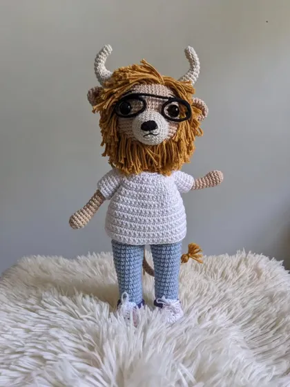 The Lion King character, this time with glasses added for a custom touch.