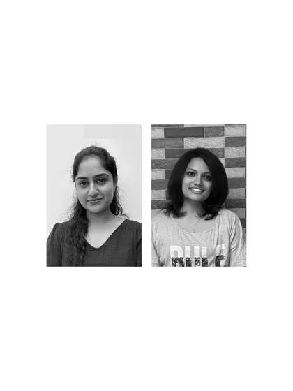 Ar. Likhitha. R and Ar. Abina Anil Kumar, two of the bright, creative minds on our team.