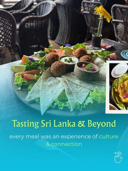 Tasting Sri Lanka and beyond. On our trips, every meal is an experience of culture and connection, from local delicacies to shared dinners.