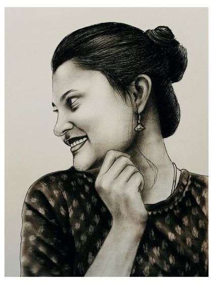 Sharan Ediga - Custom Portrait Art Classic Charcoal Portraits photo 3