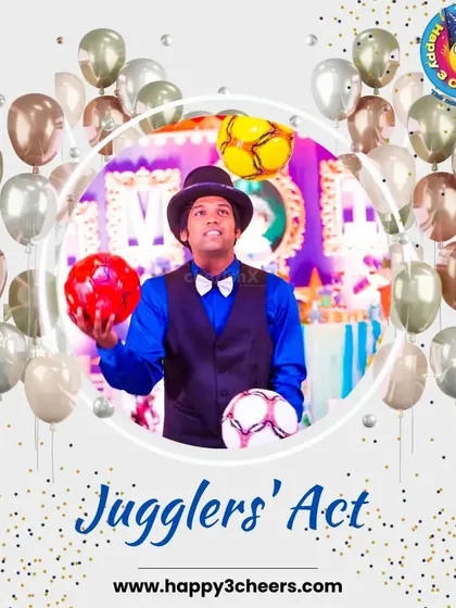 Live entertainment adds a special touch to any event. My professional jugglers are experts at captivating audiences of all ages with their skillful and fun performances, adding a classic circus vibe to your celebration.