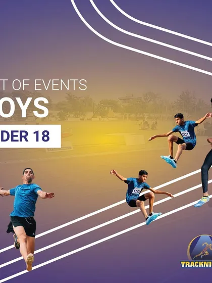 Introducing the Boys U-18 category at TrackNights, a showcase of youth athleticism.