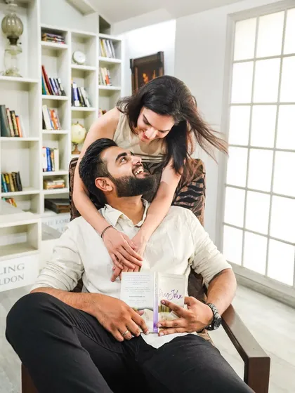 Some of the most powerful moments are the quiet ones. During this cozy indoor shoot, they were so lost in each other that they forgot I was there. This is what I strive for: natural, candid couple portraits that show the simple comfort of being together.