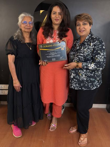 Celebrating the graduation of another skilled beautician from our facial workshop.