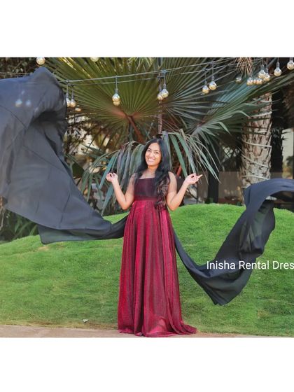 Inisha Rental Dress - Maternity Photoshoot Gown Rental Dramatic Trail & Wing Gowns photo 12