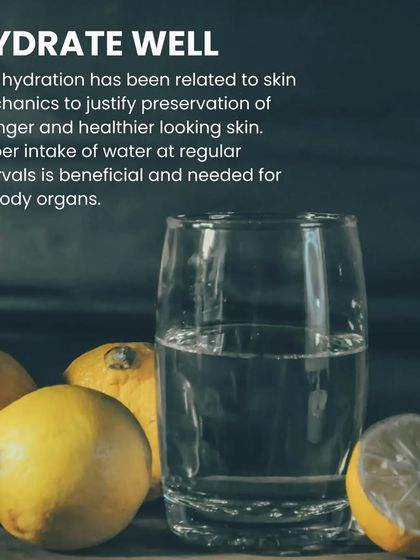Proper hydration is essential for preserving younger, healthier-looking skin. Drinking adequate water at regular intervals is a simple yet profound Ayurvedic tip for the health of all your body's organs.