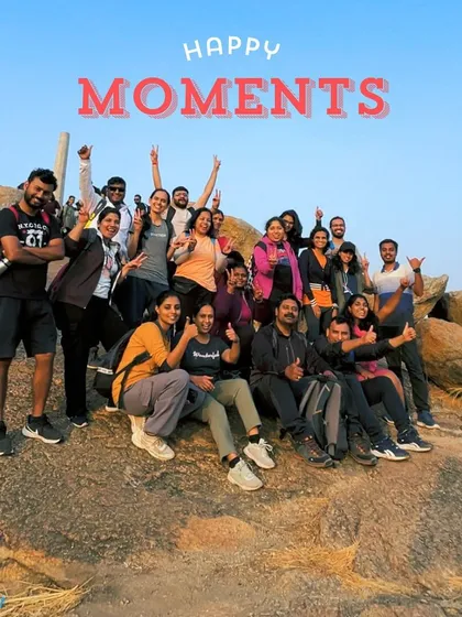 A graphic celebrating the happy moments on our treks.