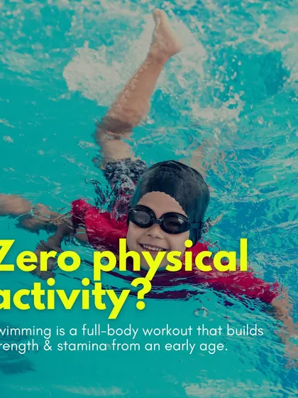 Worried about a lack of physical activity? Swimming is a full body workout that builds strength, stamina, and coordination from a young age. It is the perfect foundation for a healthy, active lifestyle.