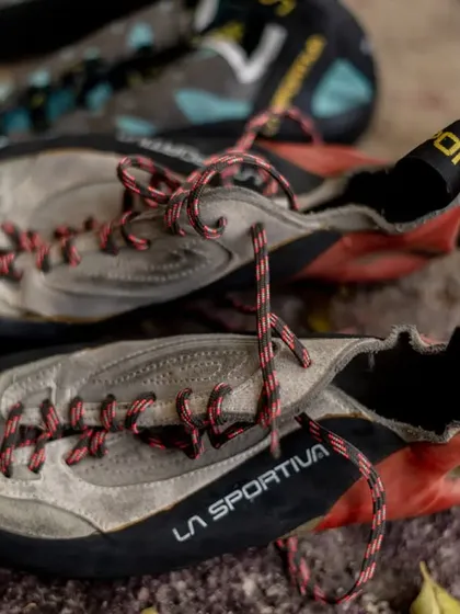 Thanks to our partners, we have a great selection of La Sportiva climbing shoes for our participants to use.