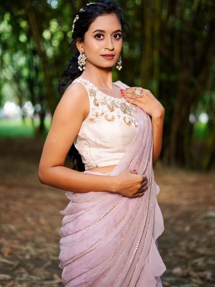 Bhargavi and Poorvika - Ethnic & Fusion Wear Rental Pre-draped & Half Sarees photo 5