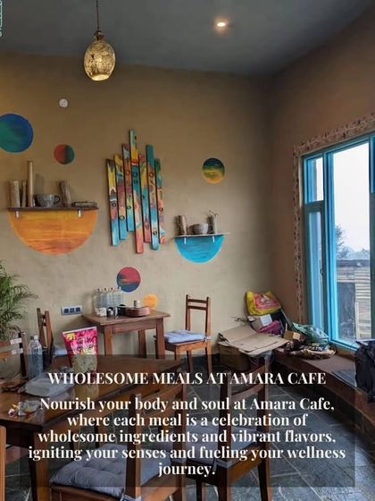 Another one of our favorite spots for a meal, Amara Cafe. Every dish is a celebration of wholesome ingredients and vibrant flavors, perfectly complementing our wellness journey.