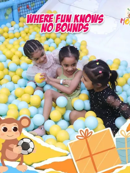 This is what pure joy looks like! Our massive ball pit is a favorite, offering a safe and super fun space for kids to dive, laugh, and play together. It’s a sea of smiles and endless giggles.
