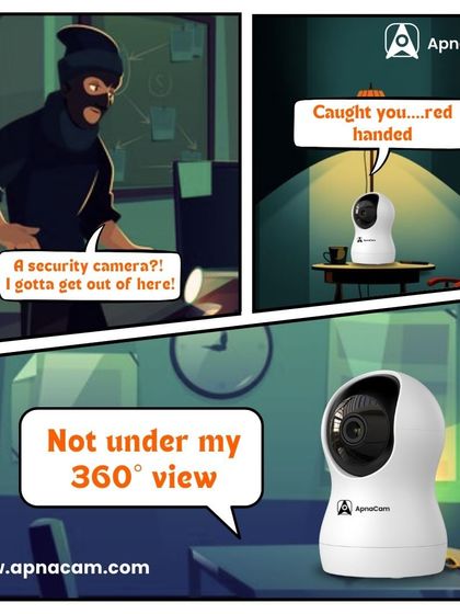 This comic strip illustrates how the Z11's 360-degree view leaves no place for intruders to hide. It's a fun way to show a serious security benefit.
