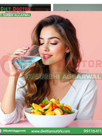 Staying hydrated and choosing a fresh salad is a simple yet effective habit. Proper hydration is crucial for energy levels and metabolism, a key focus in my wellness programs.